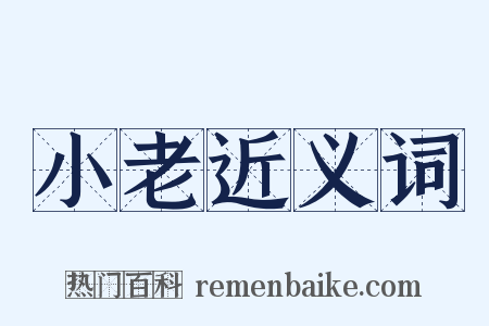 小老近义词是什么意思的图片